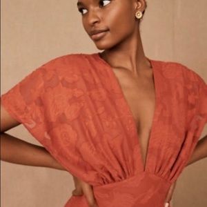 BHLDN Lindy Hutch gown in Cinnamon